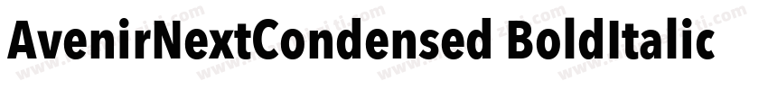 AvenirNextCondensed BoldItalic字体转换
